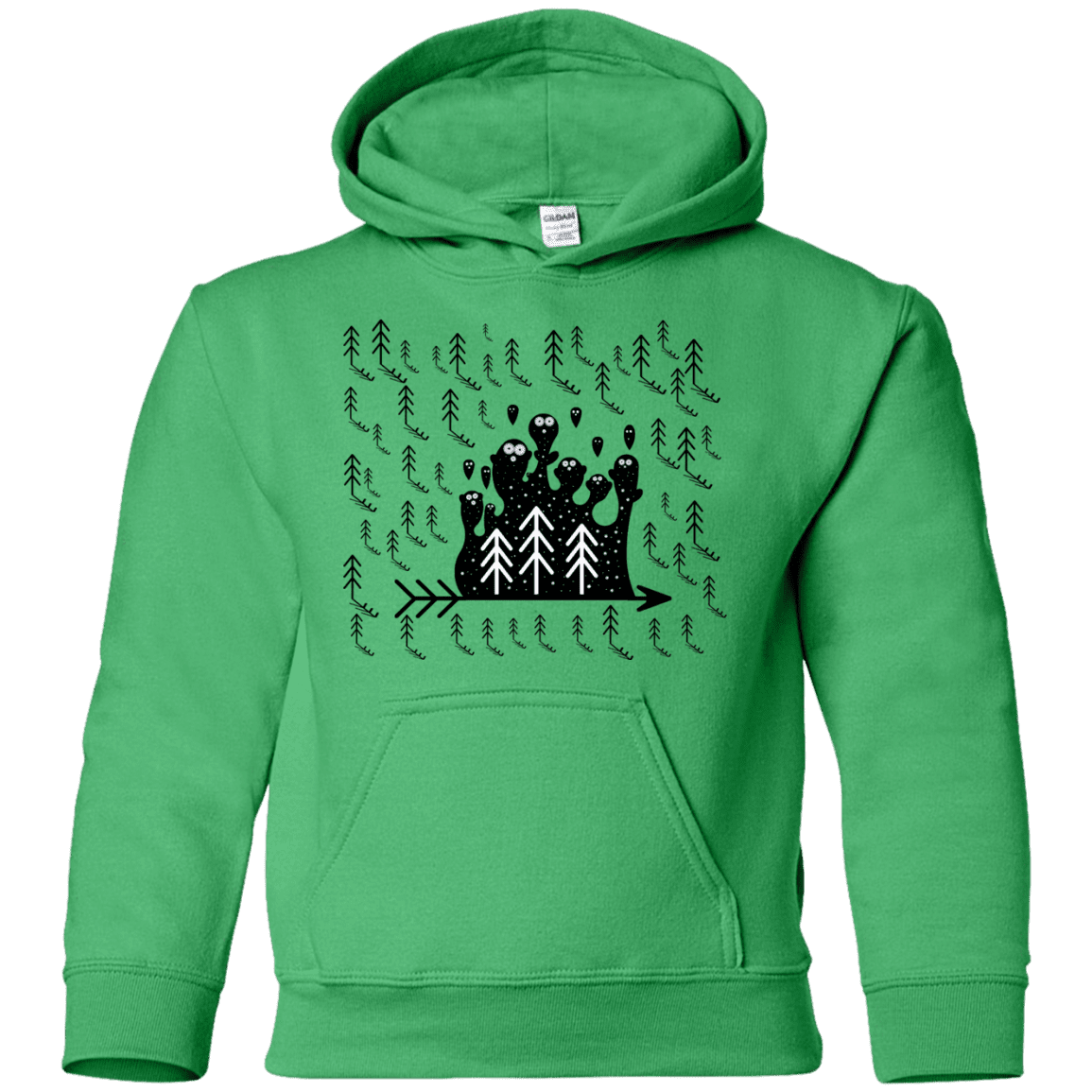 Sweatshirts Irish Green / YS Campfire Stories Youth Hoodie