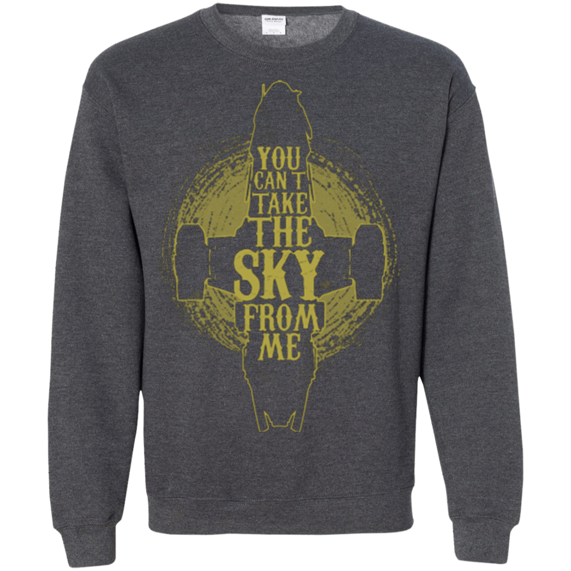 Sweatshirts Dark Heather / Small Can't take the sky Crewneck Sweatshirt