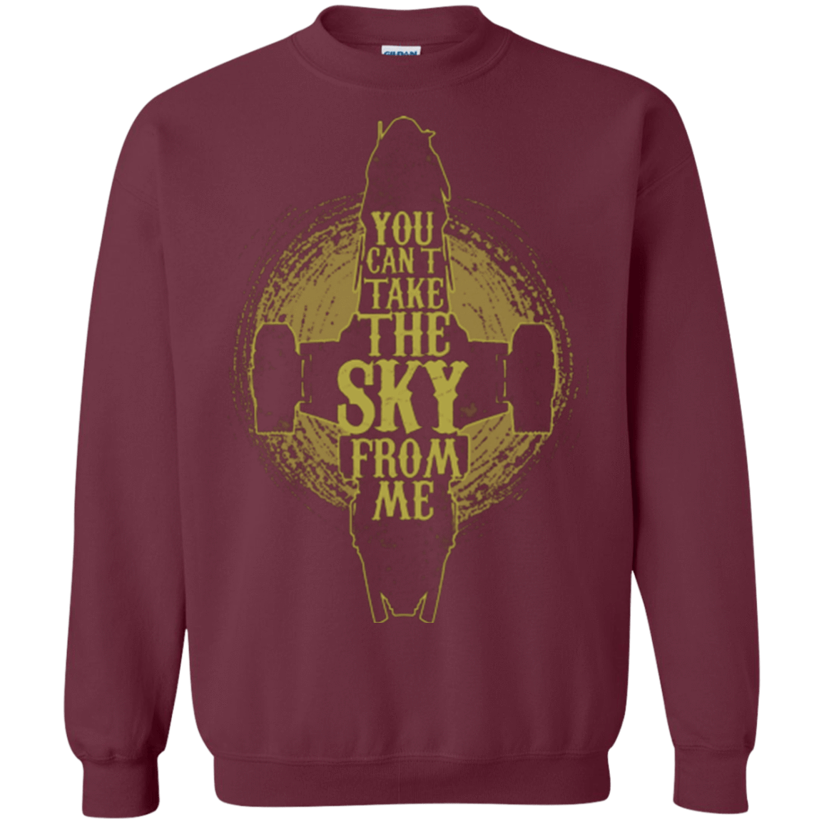 Sweatshirts Maroon / Small Can't take the sky Crewneck Sweatshirt