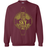 Sweatshirts Maroon / Small Can't take the sky Crewneck Sweatshirt