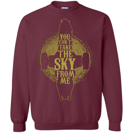 Sweatshirts Maroon / Small Can't take the sky Crewneck Sweatshirt