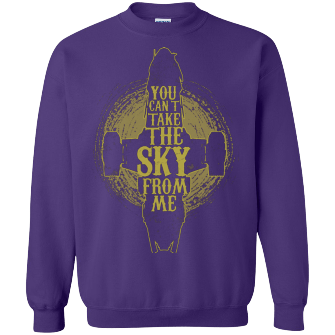 Sweatshirts Purple / Small Can't take the sky Crewneck Sweatshirt