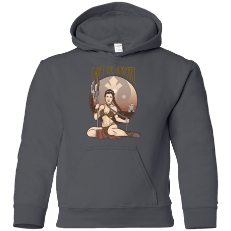 Sweatshirts Charcoal / YS Can't Tie a Rebel Youth Hoodie