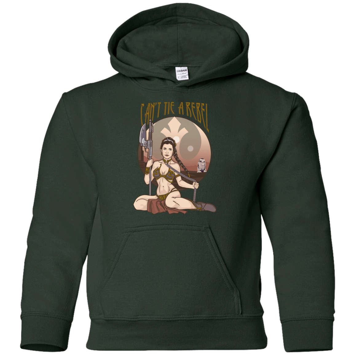 Sweatshirts Forest Green / YS Can't Tie a Rebel Youth Hoodie