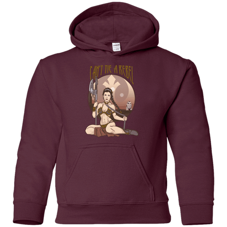 Sweatshirts Maroon / YS Can't Tie a Rebel Youth Hoodie