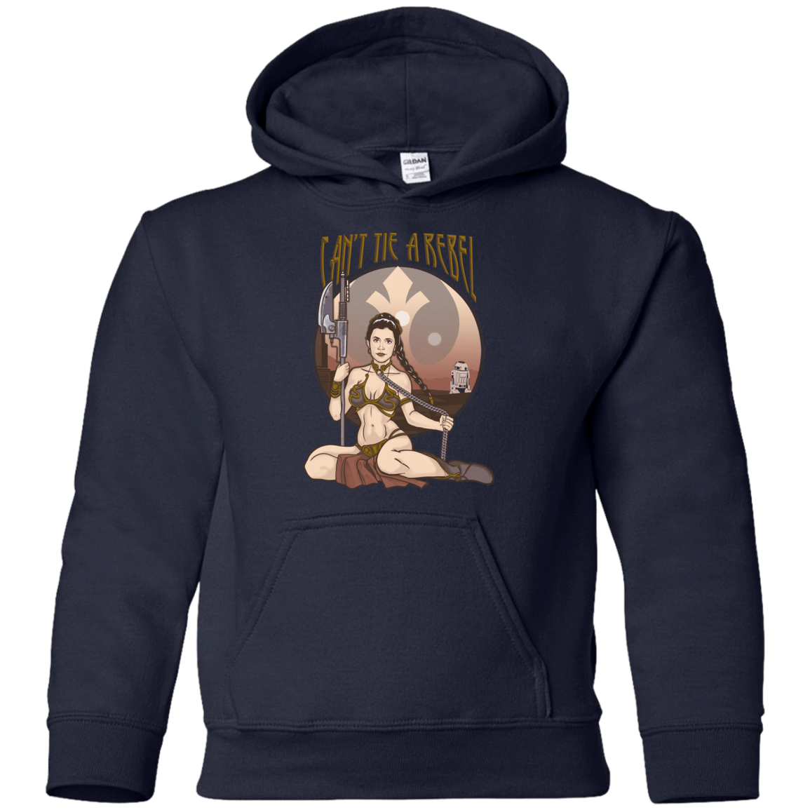 Sweatshirts Navy / YS Can't Tie a Rebel Youth Hoodie