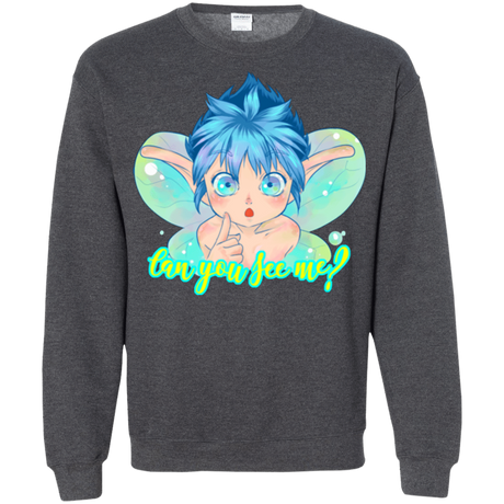 Sweatshirts Dark Heather / Small Can you see me Crewneck Sweatshirt