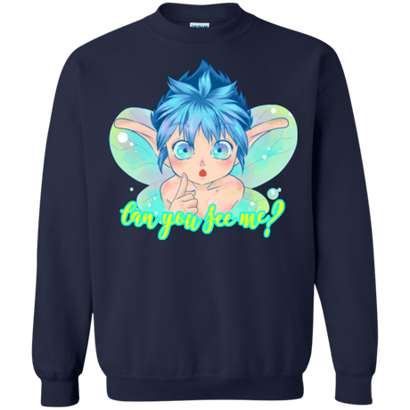 Sweatshirts Navy / Small Can you see me Crewneck Sweatshirt