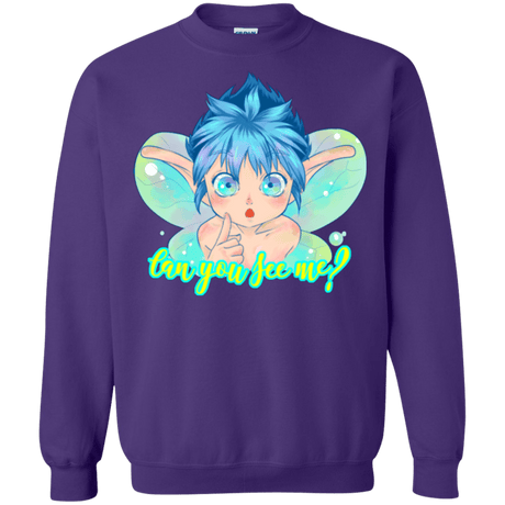 Sweatshirts Purple / Small Can you see me Crewneck Sweatshirt