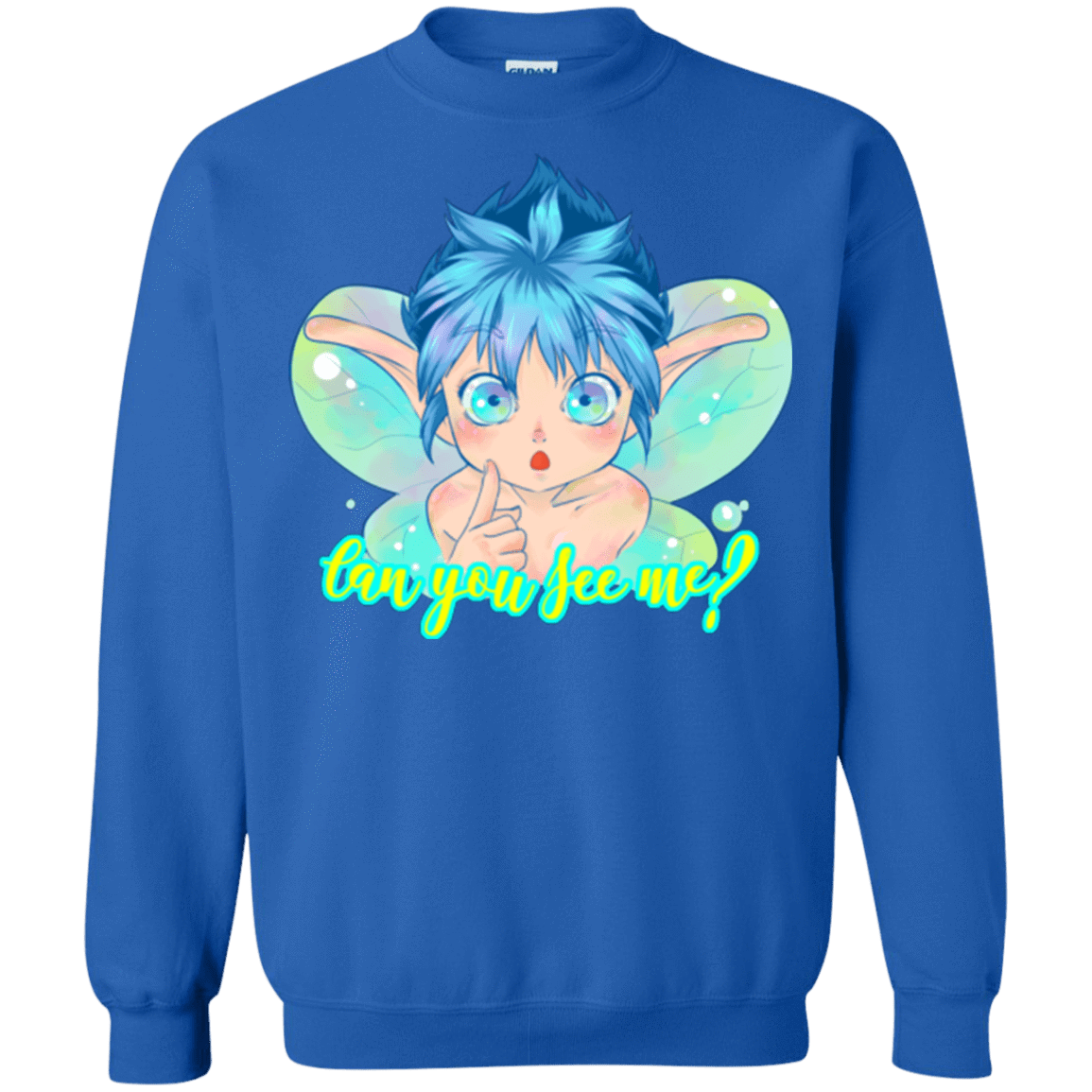 Sweatshirts Royal / Small Can you see me Crewneck Sweatshirt