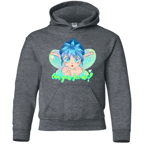 Sweatshirts Dark Heather / YS Can you see me Youth Hoodie