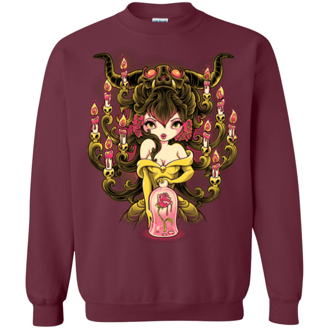 Sweatshirts Maroon / Small Candelabra Crewneck Sweatshirt