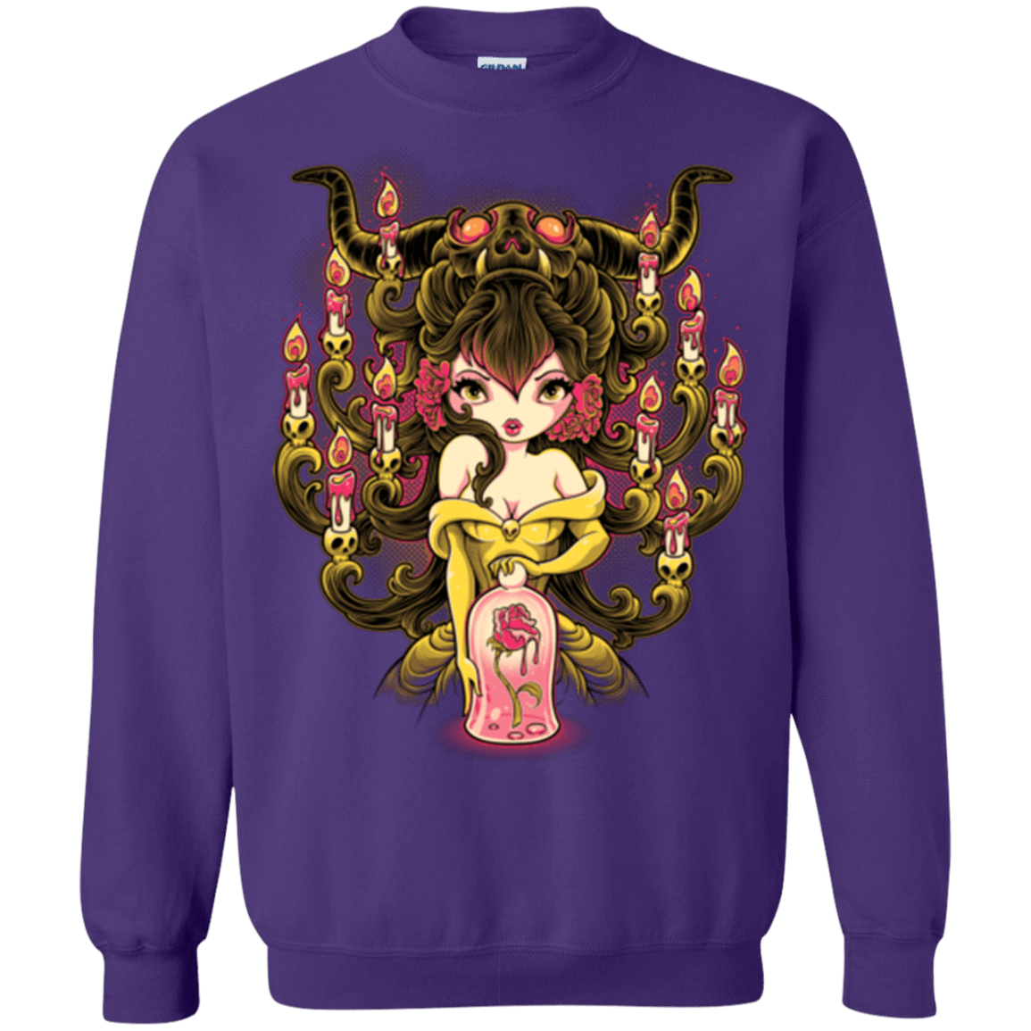 Sweatshirts Purple / Small Candelabra Crewneck Sweatshirt