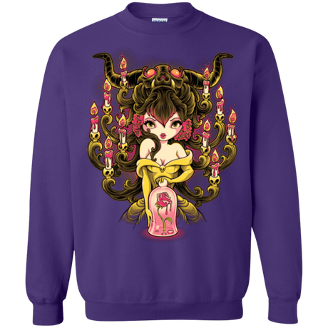 Sweatshirts Purple / Small Candelabra Crewneck Sweatshirt