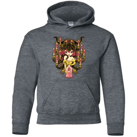 Sweatshirts Dark Heather / YS Candelabra Youth Hoodie