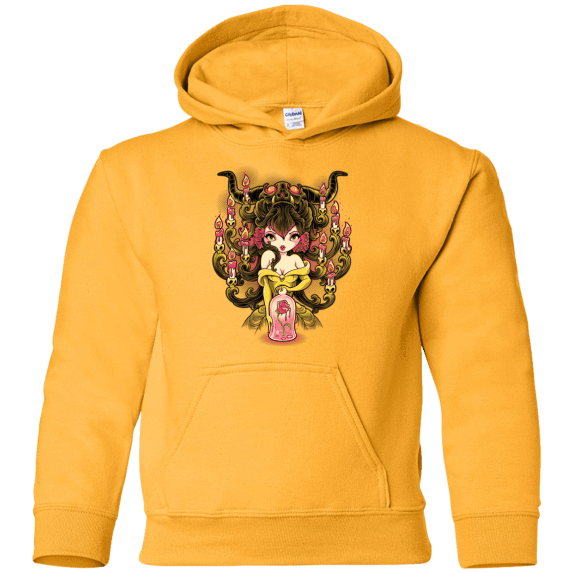 Sweatshirts Gold / YS Candelabra Youth Hoodie