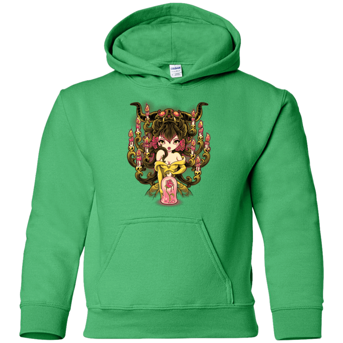 Sweatshirts Irish Green / YS Candelabra Youth Hoodie