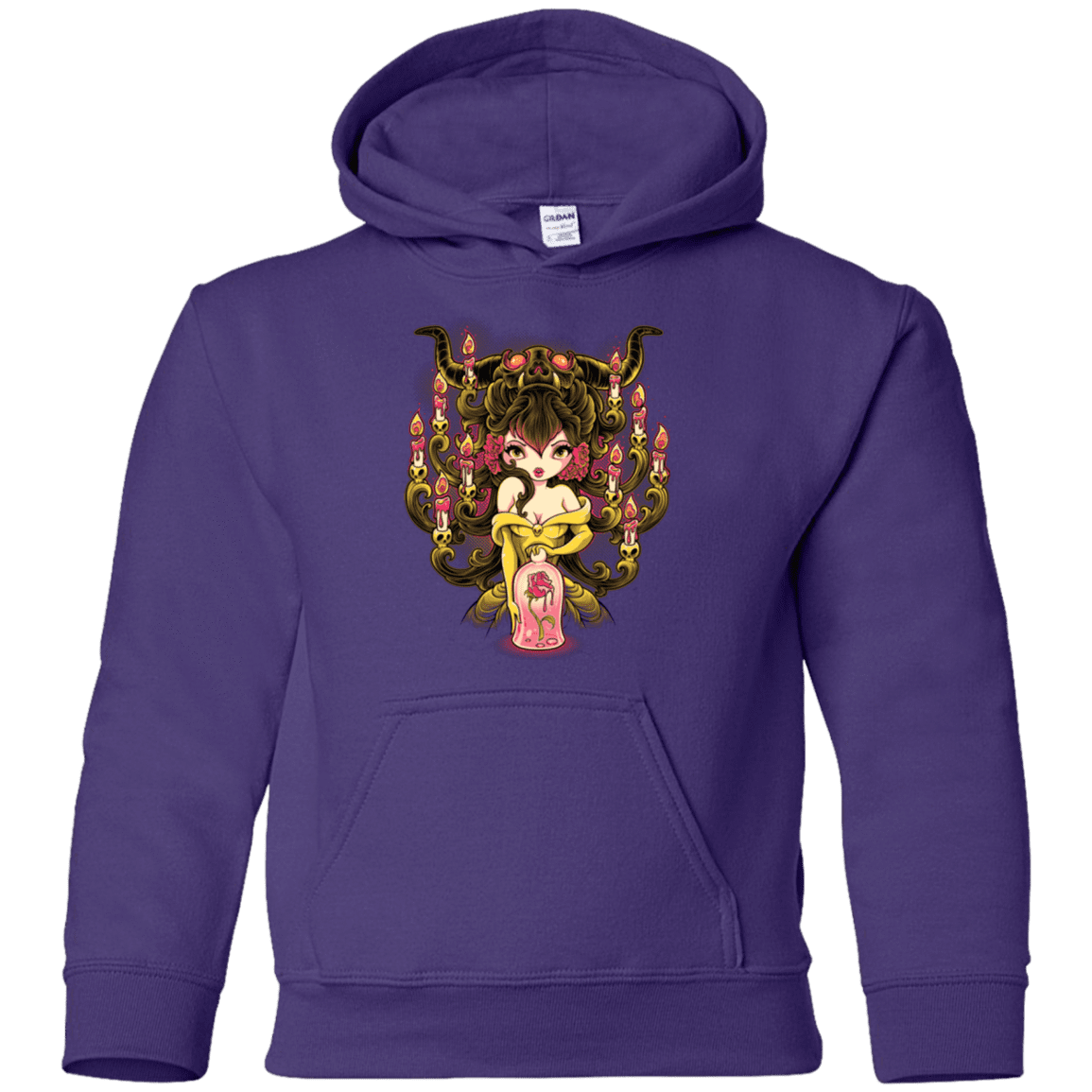 Sweatshirts Purple / YS Candelabra Youth Hoodie