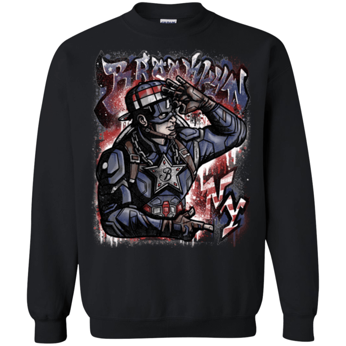 Sweatshirts Black / Small Cap Brooklyn Crewneck Sweatshirt