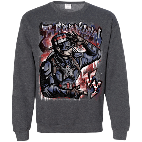 Sweatshirts Dark Heather / Small Cap Brooklyn Crewneck Sweatshirt