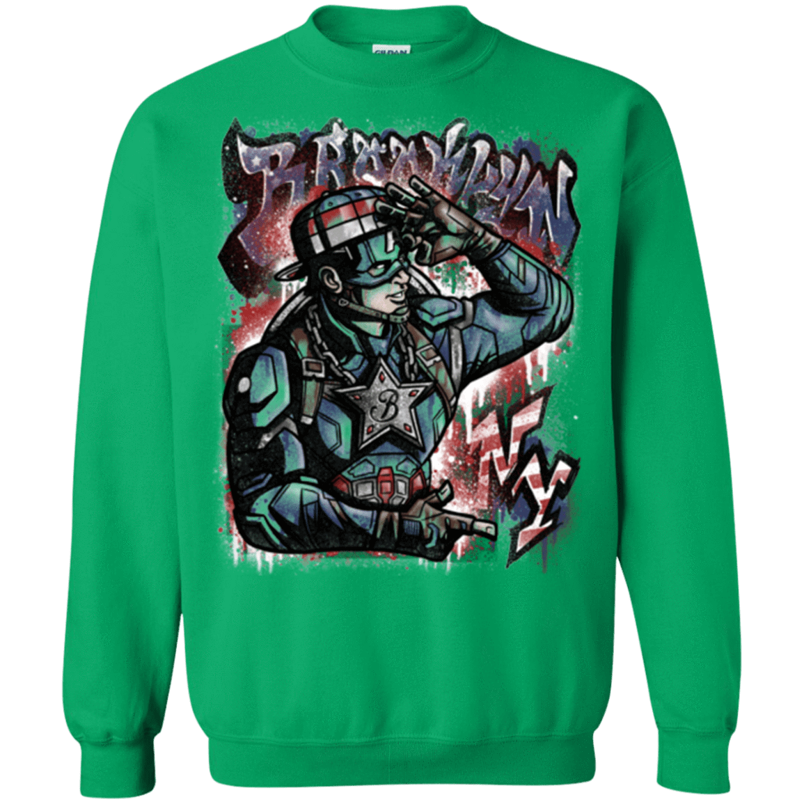 Sweatshirts Irish Green / Small Cap Brooklyn Crewneck Sweatshirt