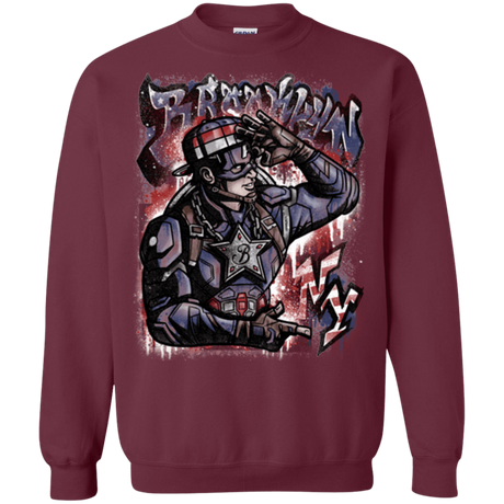 Sweatshirts Maroon / Small Cap Brooklyn Crewneck Sweatshirt