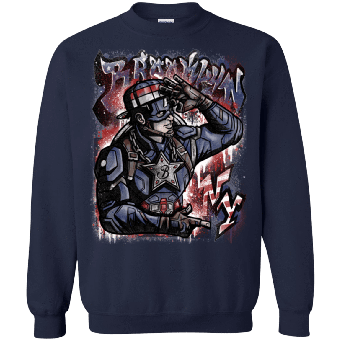 Sweatshirts Navy / Small Cap Brooklyn Crewneck Sweatshirt