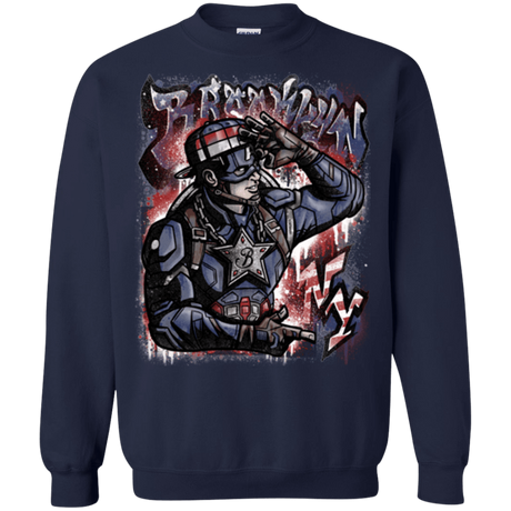 Sweatshirts Navy / Small Cap Brooklyn Crewneck Sweatshirt