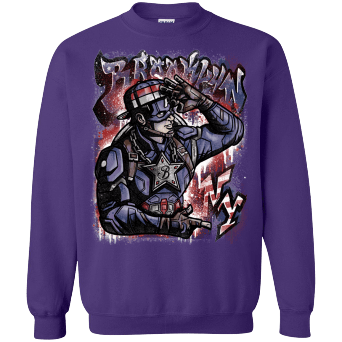 Sweatshirts Purple / Small Cap Brooklyn Crewneck Sweatshirt