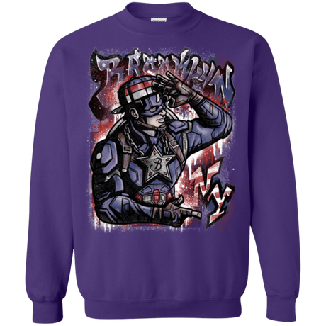 Sweatshirts Purple / Small Cap Brooklyn Crewneck Sweatshirt