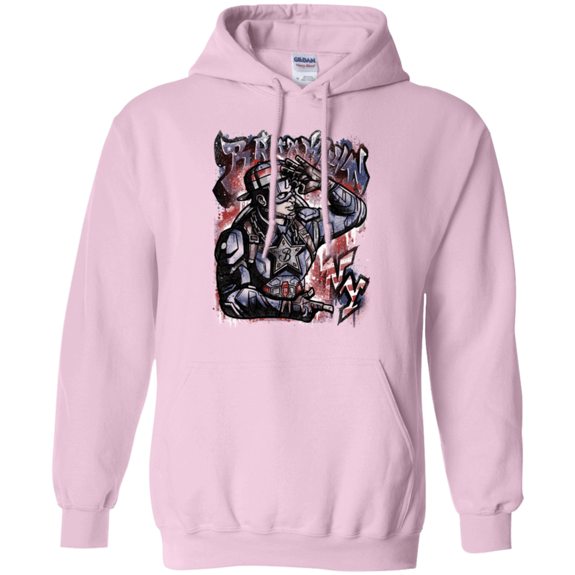 Sweatshirts Light Pink / Small Cap Brooklyn Pullover Hoodie