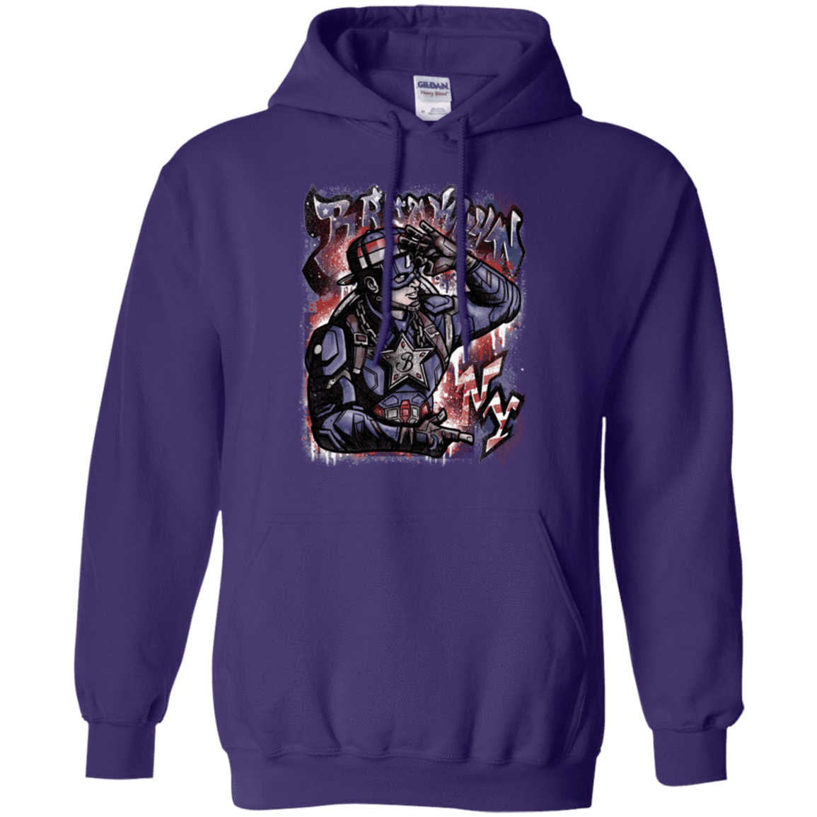 Sweatshirts Purple / Small Cap Brooklyn Pullover Hoodie