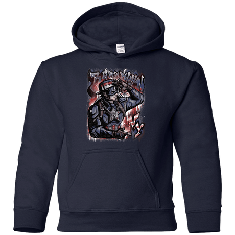 Sweatshirts Navy / YS Cap Brooklyn Youth Hoodie