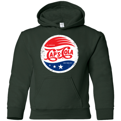 Sweatshirts Forest Green / YS Caps Cola Youth Hoodie