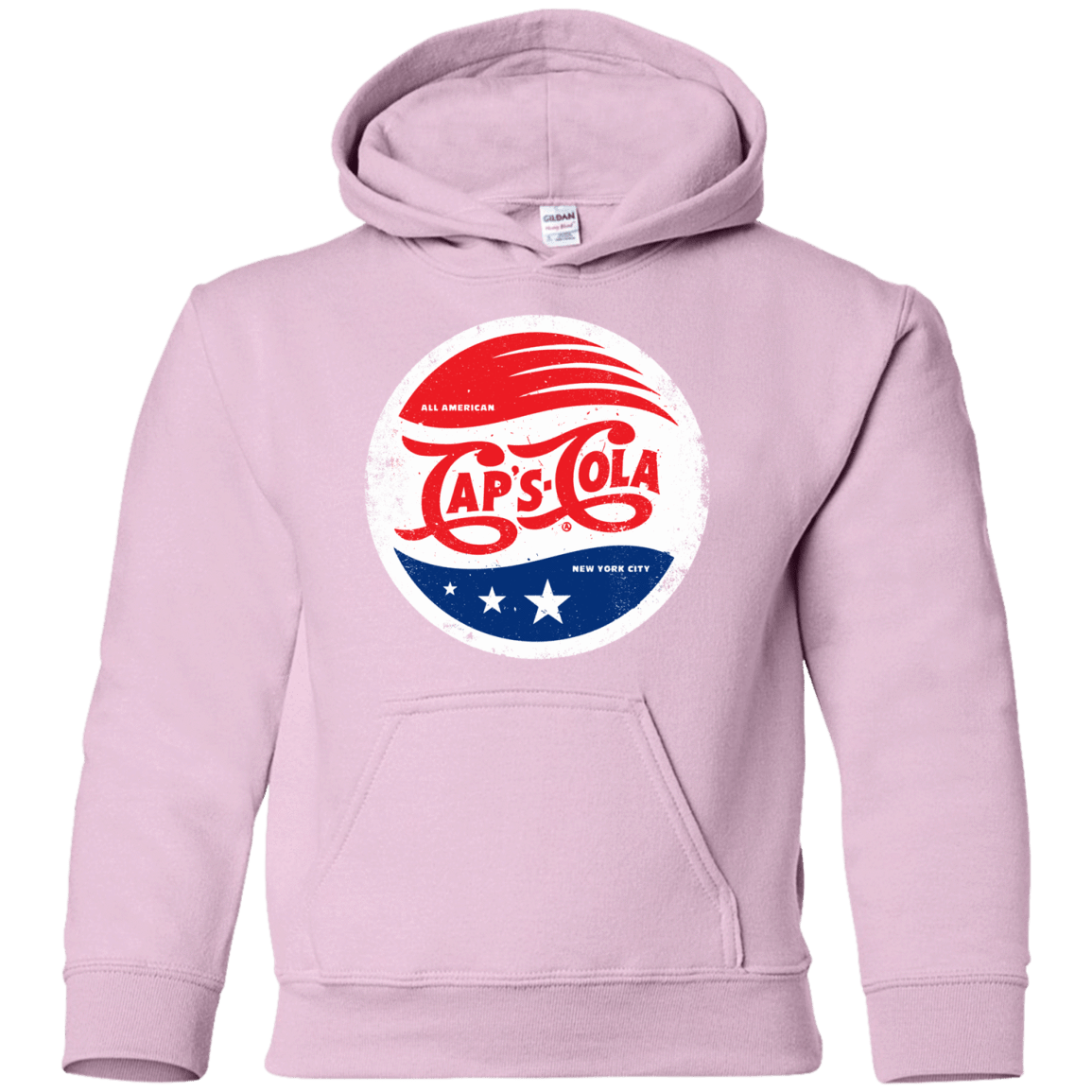 Sweatshirts Light Pink / YS Caps Cola Youth Hoodie