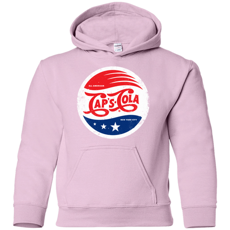 Sweatshirts Light Pink / YS Caps Cola Youth Hoodie