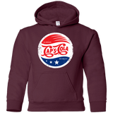 Sweatshirts Maroon / YS Caps Cola Youth Hoodie