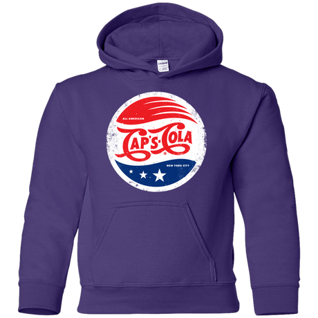 Sweatshirts Purple / YS Caps Cola Youth Hoodie