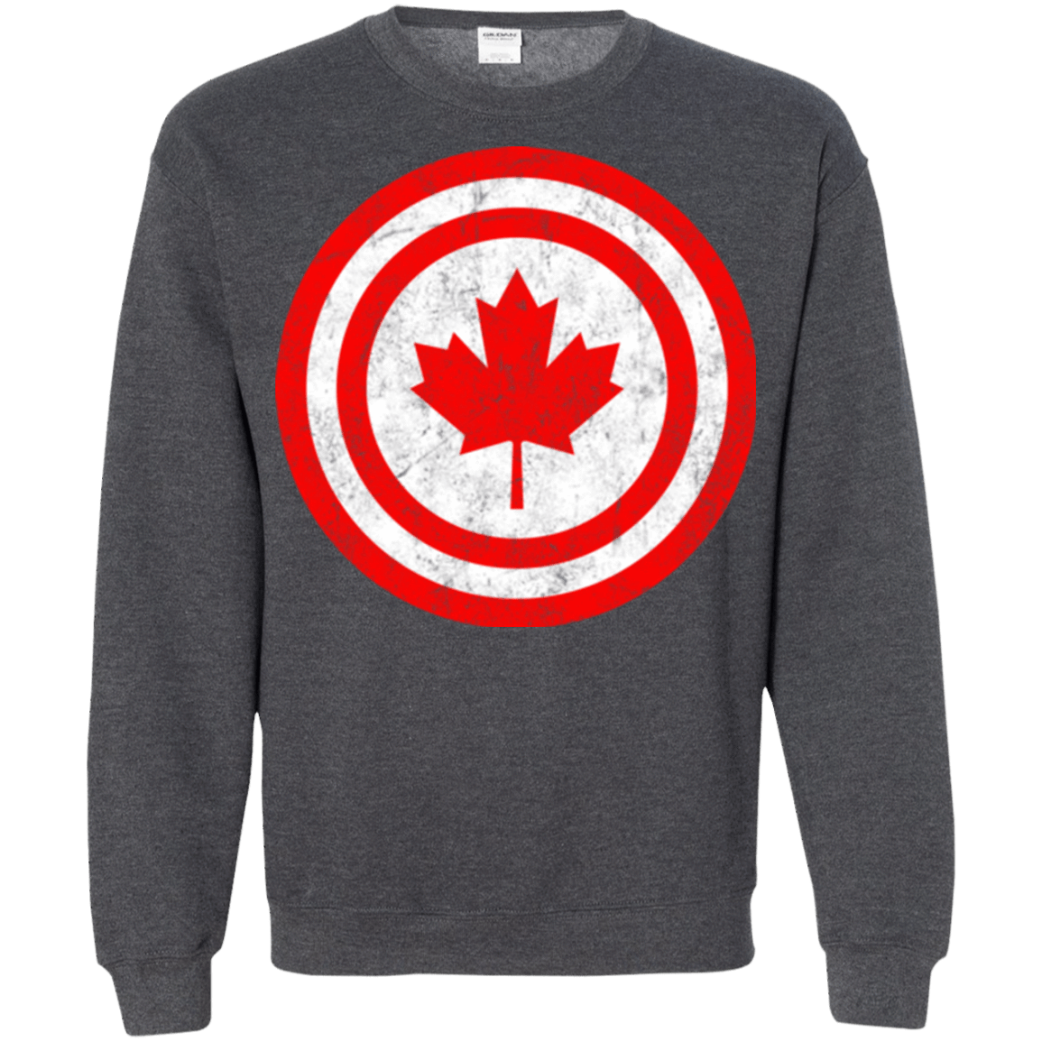 Sweatshirts Dark Heather / Small Captain Canada Crewneck Sweatshirt
