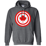 Sweatshirts Dark Heather / Small Captain Canada Pullover Hoodie