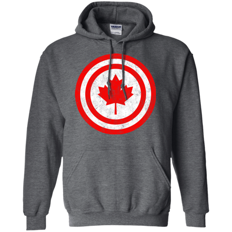 Sweatshirts Dark Heather / Small Captain Canada Pullover Hoodie