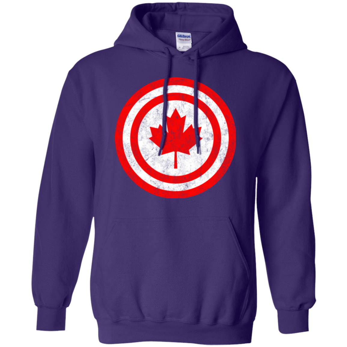 Sweatshirts Purple / Small Captain Canada Pullover Hoodie