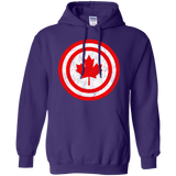 Sweatshirts Purple / Small Captain Canada Pullover Hoodie