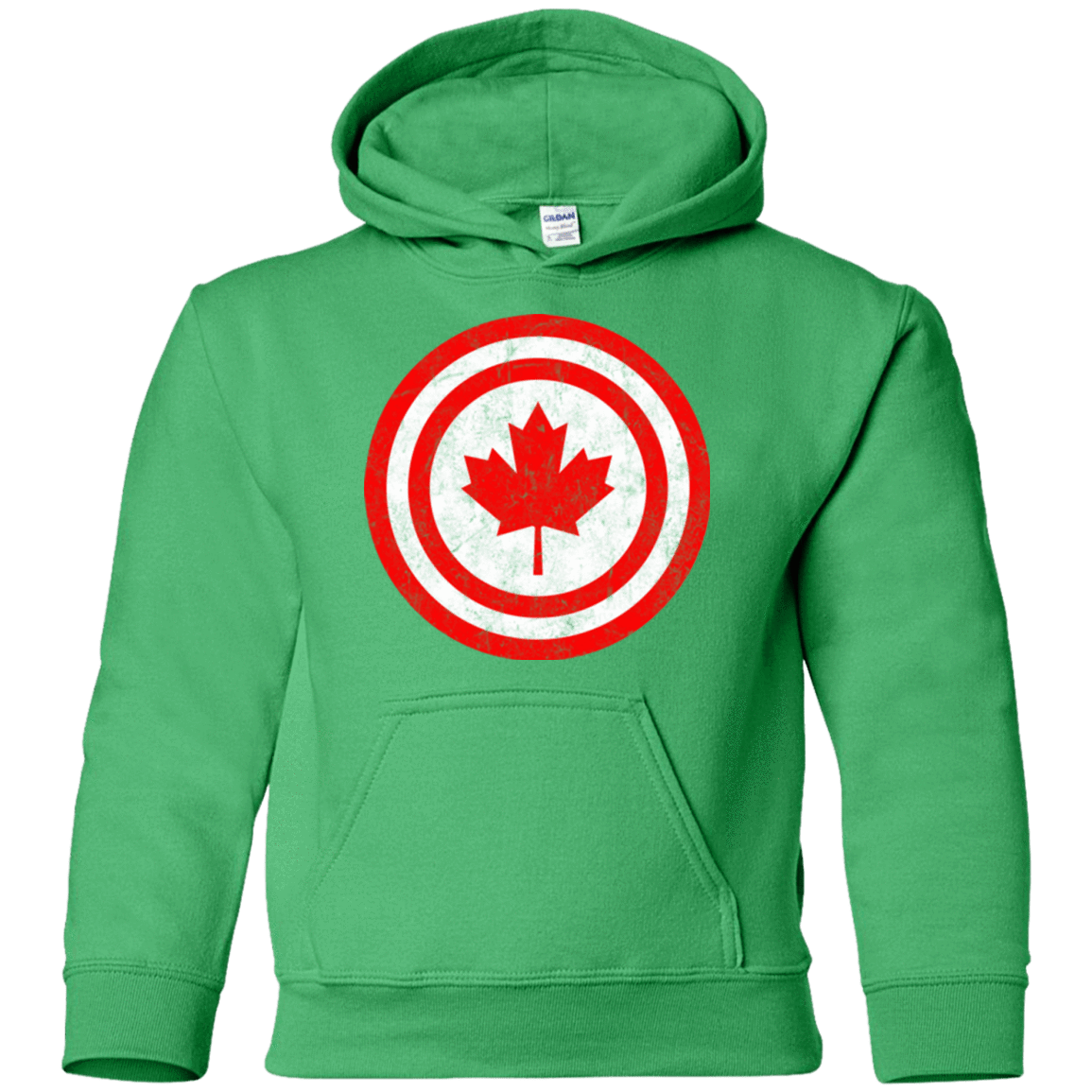 Sweatshirts Irish Green / YS Captain Canada Youth Hoodie