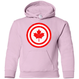 Sweatshirts Light Pink / YS Captain Canada Youth Hoodie