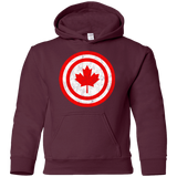 Sweatshirts Maroon / YS Captain Canada Youth Hoodie