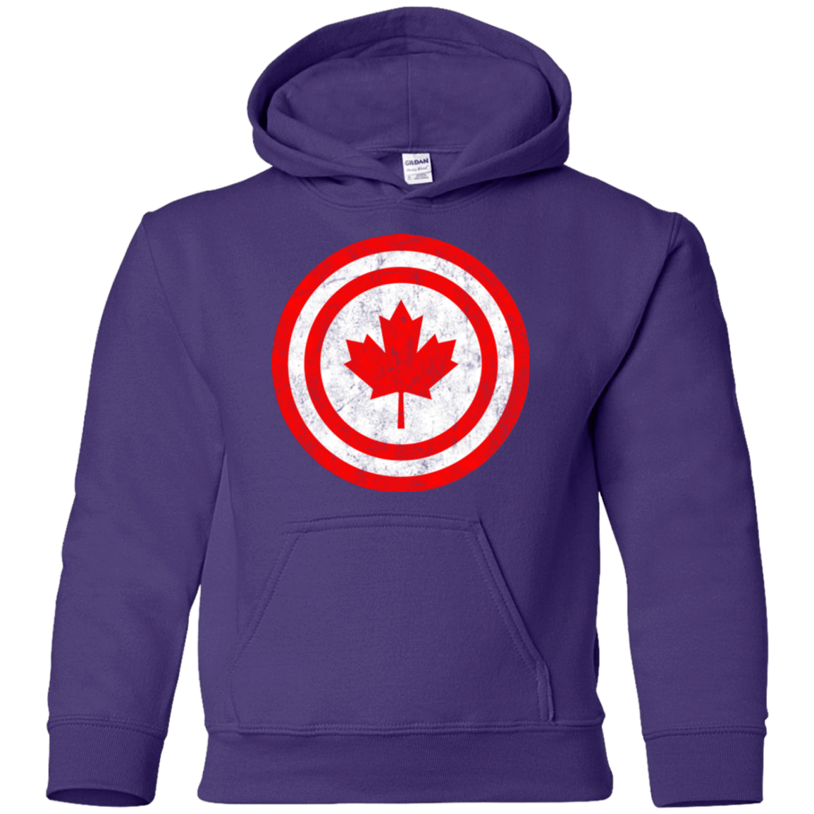 Sweatshirts Purple / YS Captain Canada Youth Hoodie