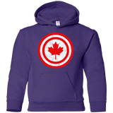 Sweatshirts Purple / YS Captain Canada Youth Hoodie