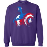 Sweatshirts Purple / S Captain Crewneck Sweatshirt