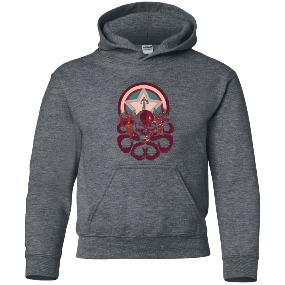 Sweatshirts Dark Heather / YS Captain Nightmare Youth Hoodie